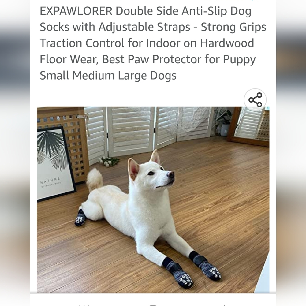 New Expawlorer Double Sided Anti-Slip Dog Socks~Adjustable